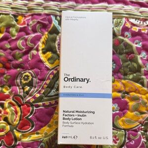 The Ordinary natural moisturizing Body Lotion and Osea body polish BN in box